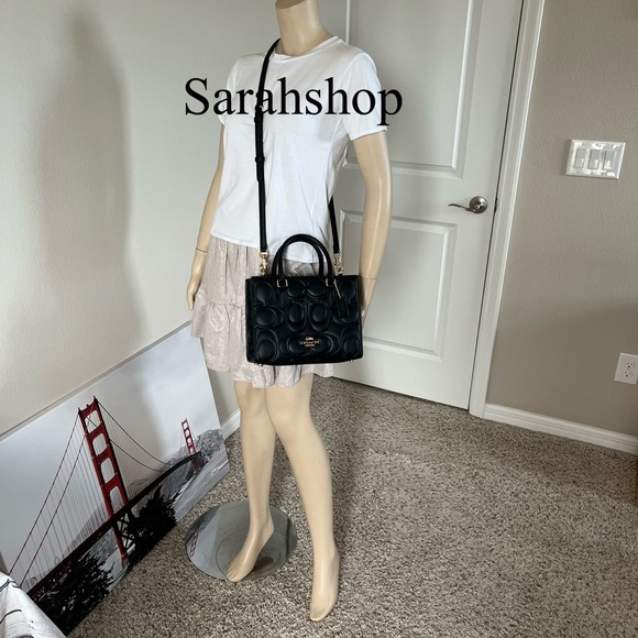 ✅Coach Maggie Small Tote Bag In Signature Leather - Picture 10 of 13